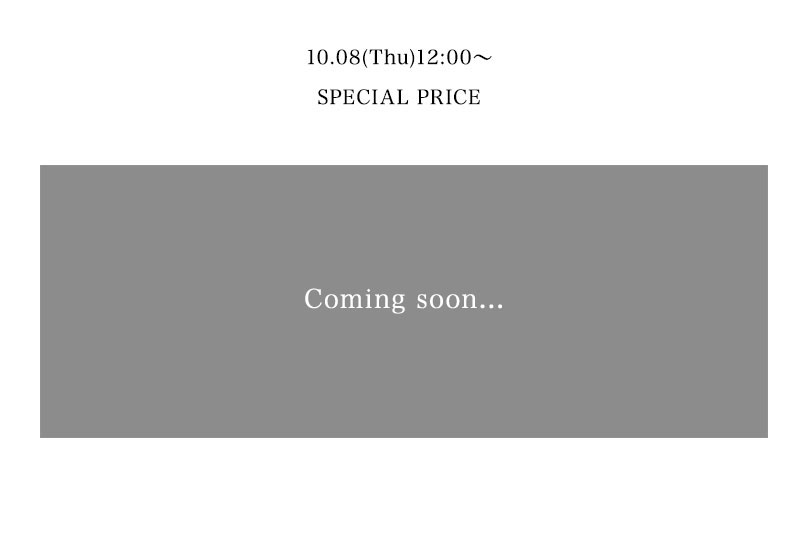 SPECIAL PRICE coming soon