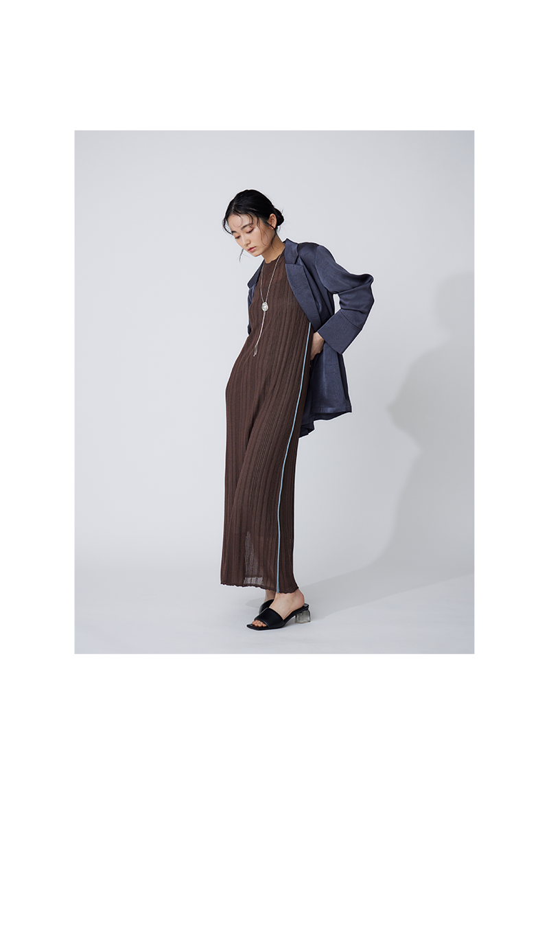LINE KNIT ONEPIECE
