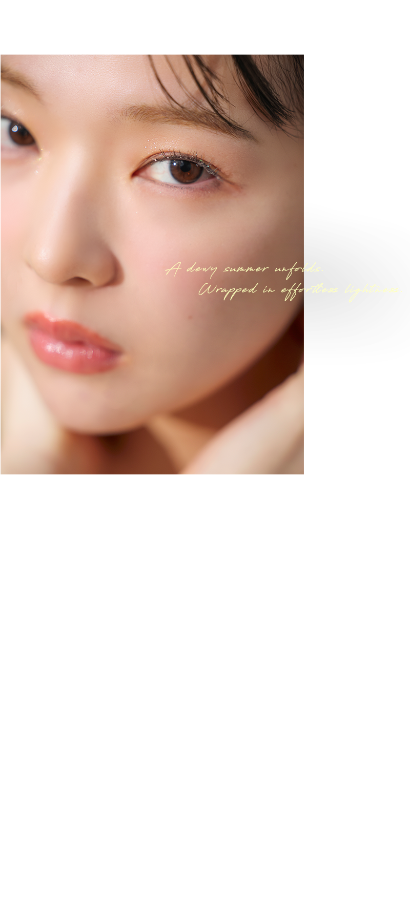 Sheer summer glow starring MEI TANAKA